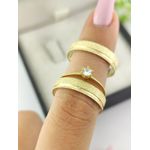Par de Aliança em Ouro 18k 4MM Reta Fosco Diamantada + Anel Solitário em Ouro 18k Brinde