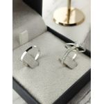 Par de Aliança em Prata 2mm Meia Volta de Pedras Cravejadas + Anel Solitário em Prata de Brinde