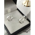 Par de Aliança em Prata Modelo 2mm Polido Com 1 Pedra + Anel Solitário em Prata de Brinde