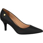 SAPATO SCARPIN FEMININO VIZZANO PRETO PELICA 