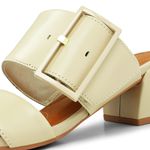 SANDALIA USAFLEX VANILLA COURO 