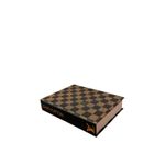 Livro Caixa Louis Vuitton Xadrez Pequeno