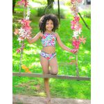 Biquíni infantil floral