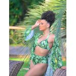 Top Biquíni Luara Estampado Verde