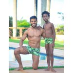 Sunga Boxer Infantil Estampado Verde
