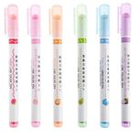 Kit de Canetas Rolinhos de Carimbo 6 Cores