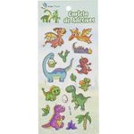 Cartela de Adesivos Dinossauros