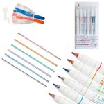Kit de Canetas Duas Pontas 6 Cores