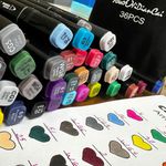 Kit de Canetinhas Marcadores para Colorir Desenhos