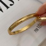 Bracelete liso com filete