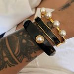 Bracelete preto largo