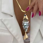 Colar peixe madrepérola