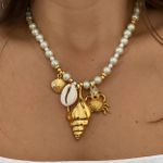 Colar pérolas do mar 