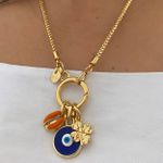 Colar patuá com porta pingente 