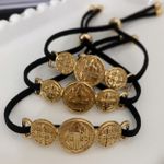 Pulseira São Bento courinho preto