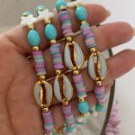 Tornozeleira búzio azul