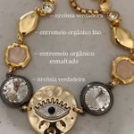 Colar olho duplo banho com zircônia