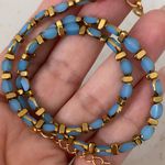 Choker Azul Oceano com Pedras Naturais