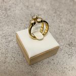 Anel Três Pontos de Luz em Zircônia