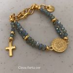 Pulseira Terço Cristal São Bento