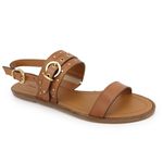 Rasteira Rita Cravo Camel