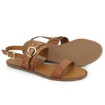 Rasteira Rita Cravo Camel