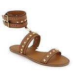 Rasteira Cassia Cravo Camel