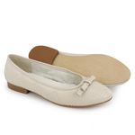 Sapatilha Clara Bico Fino Off White