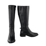 Bota Montaria Cano Longo em Couro Maria Paula Preto