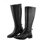 Bota Montaria Cano Longo em Couro Maria Paula Preto