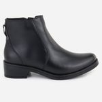 Bota Casual em Couro Beatriz Preto