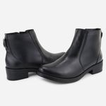 Bota Casual em Couro Beatriz Preto