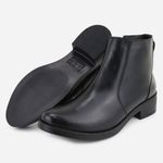 Bota Casual em Couro Beatriz Preto