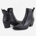Bota Texana em Couro Yasmin Preto