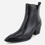 Bota Texana em Couro Yasmin Preto