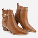 Bota Texana em Couro Bianca Camel