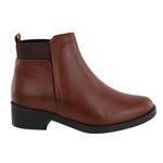 Bota Chelsea Casual Cano Em Couro Curto Moda Maria Paula Cacau