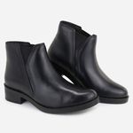 Bota Casual em Couro Isabela Preto