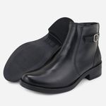 Bota Dia a Dia em Couro Alice Preto