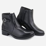 Bota Dia a Dia em Couro Alice Preto