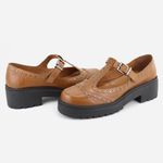 Mocassim Feminino Couro Valentina Camel