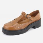 Mocassim Feminino Couro Valentina Camel