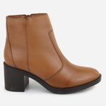 Bota em Couro Cano Curto Lisa Maria Paula Conforto 