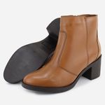 Bota em Couro Cano Curto Lisa Maria Paula Conforto 