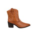 Bota Country Texana Western em Couro Bico Fino Maria Paula Camel