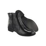 Bota em Couro Conforto Casual Maria Paula Cano Curto Preto