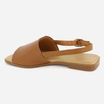 Sandália Rasteira Casual Conforto Safira Camel