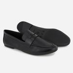 Loafer Couro Feminino Casual Romina Preto