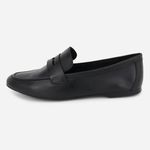 Loafer Couro Feminino Casual Romina Preto
