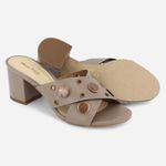 Tamanco Feminino Couro Calce Fácil Yara Fendi